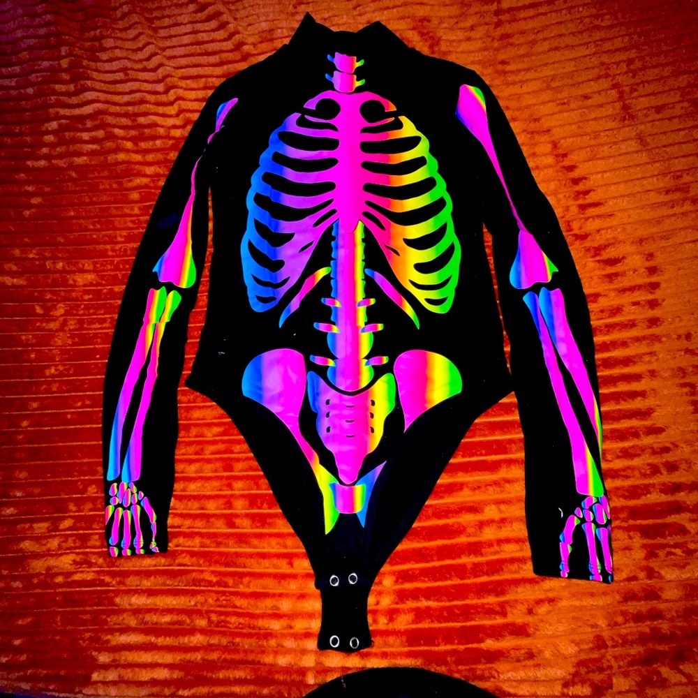Skeleton body suit